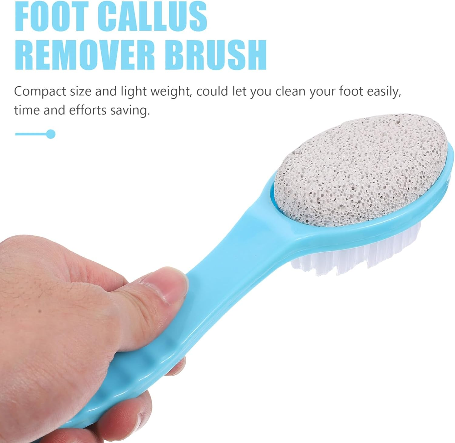 Beavorty Natural Pumice Stone Brush Foot Scrubber Tool Foot Exfoliator for Men Women image number 4
