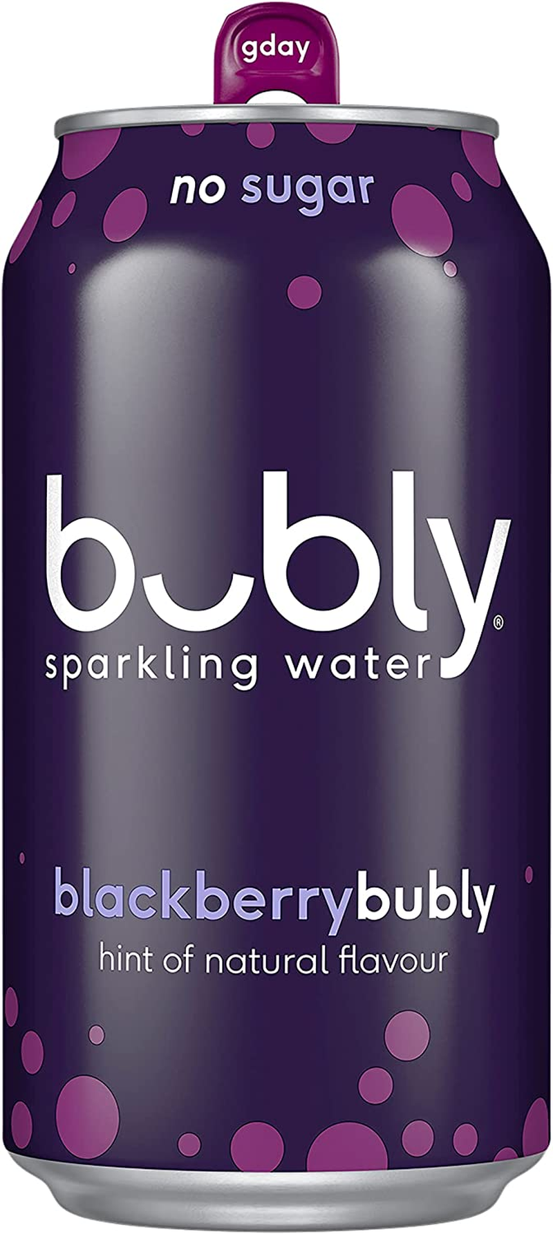 Bubly Blackberry Flavoured Sparkling Water Can 375 Ml (Pack of 8) image number 6