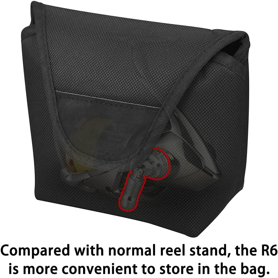 GOMEXUS R6 Foldable Reel Stand Protect Reel from Rock Compatiable for Shimano Stradic Stella Vanford Daiwa Certate Exist, 48 Mm