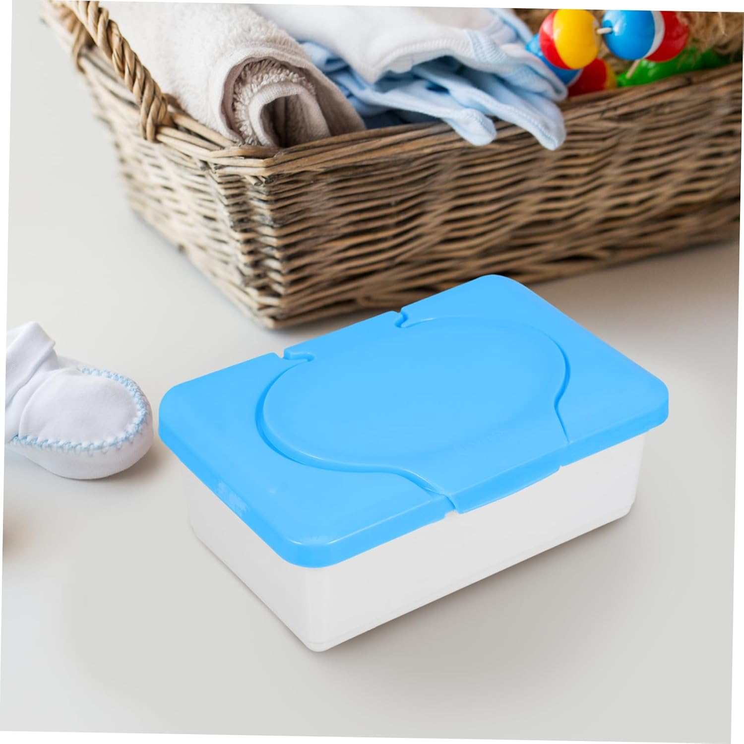 2Pcs Cleansing Towel Box Portable Wipes Dispenser Travel Plastic Nursery Organizer image number 5