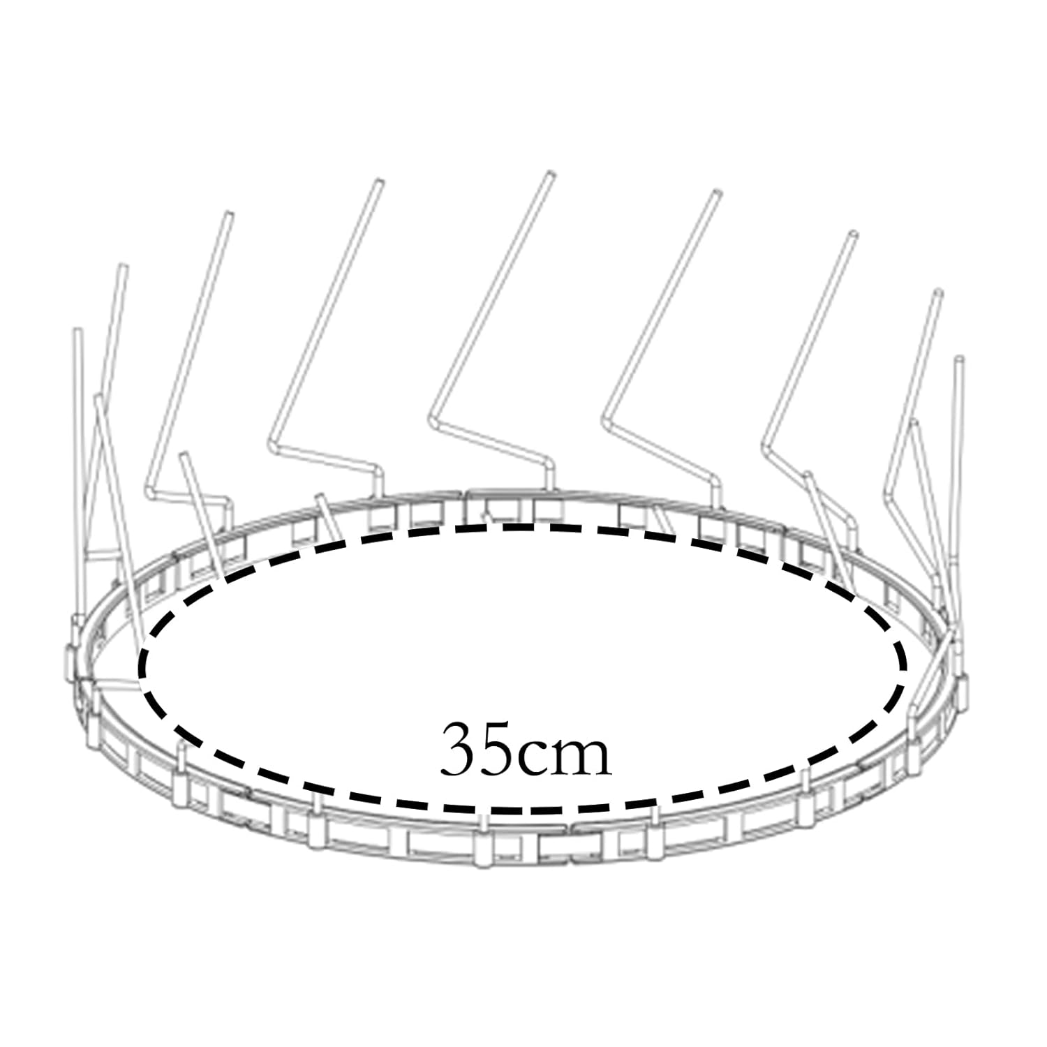 Pantech Bird Spikes Detachable Metal for Rain Gauge - WS-ACC03-2024 New Version image number 2