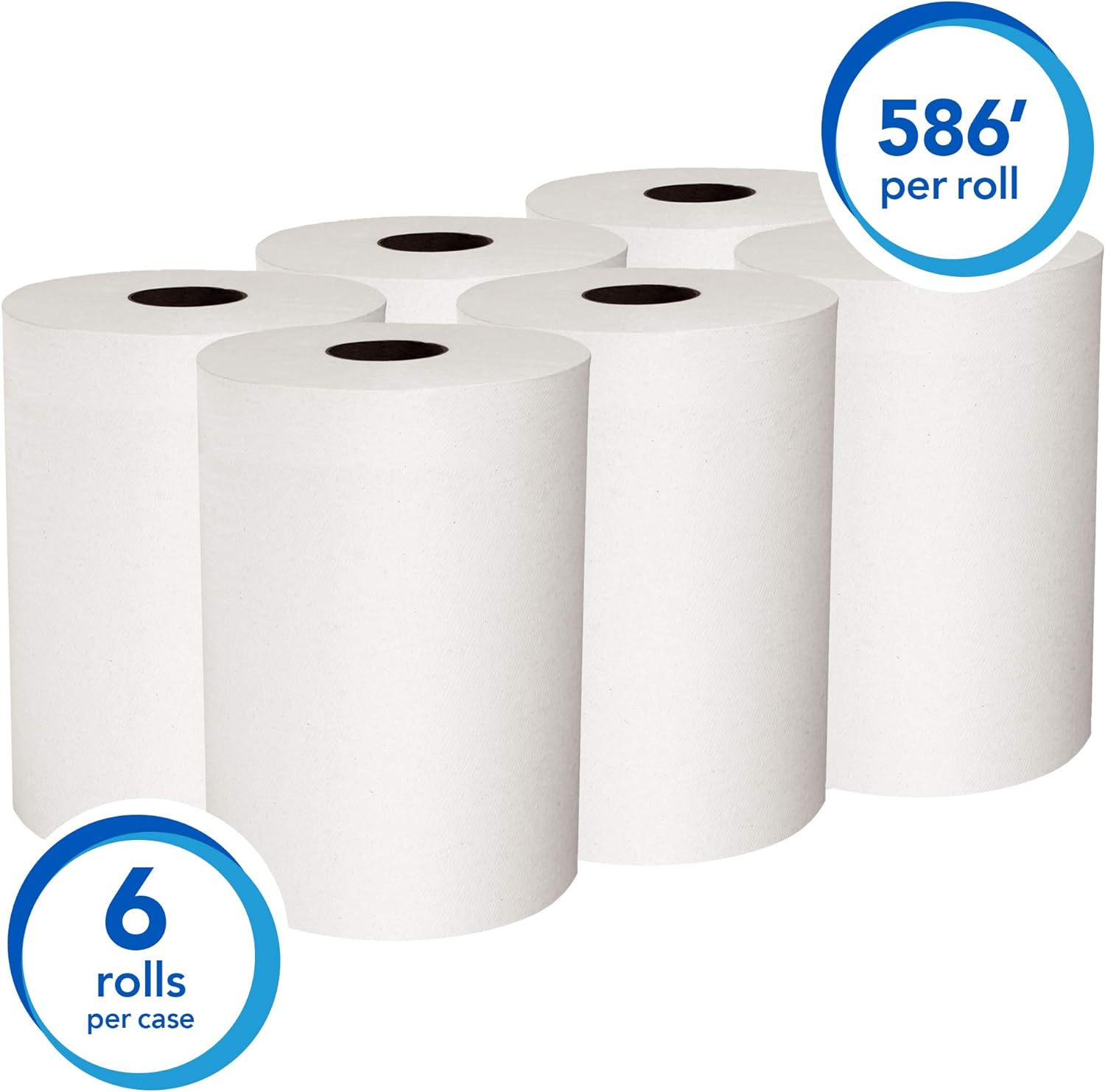 SCOTT Slimroll Paper Hand Towels (12388), White Paper Towel Roll, 6 Compact Rolls/Case, 176M / Roll (1056M) image number 5