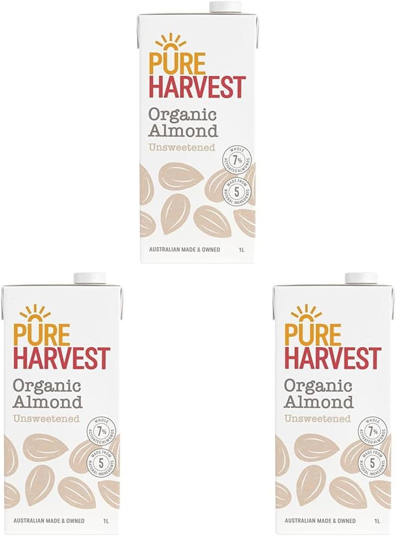 Pureharvest Unsweetened Organic Almond Milk, 1 L image number 4