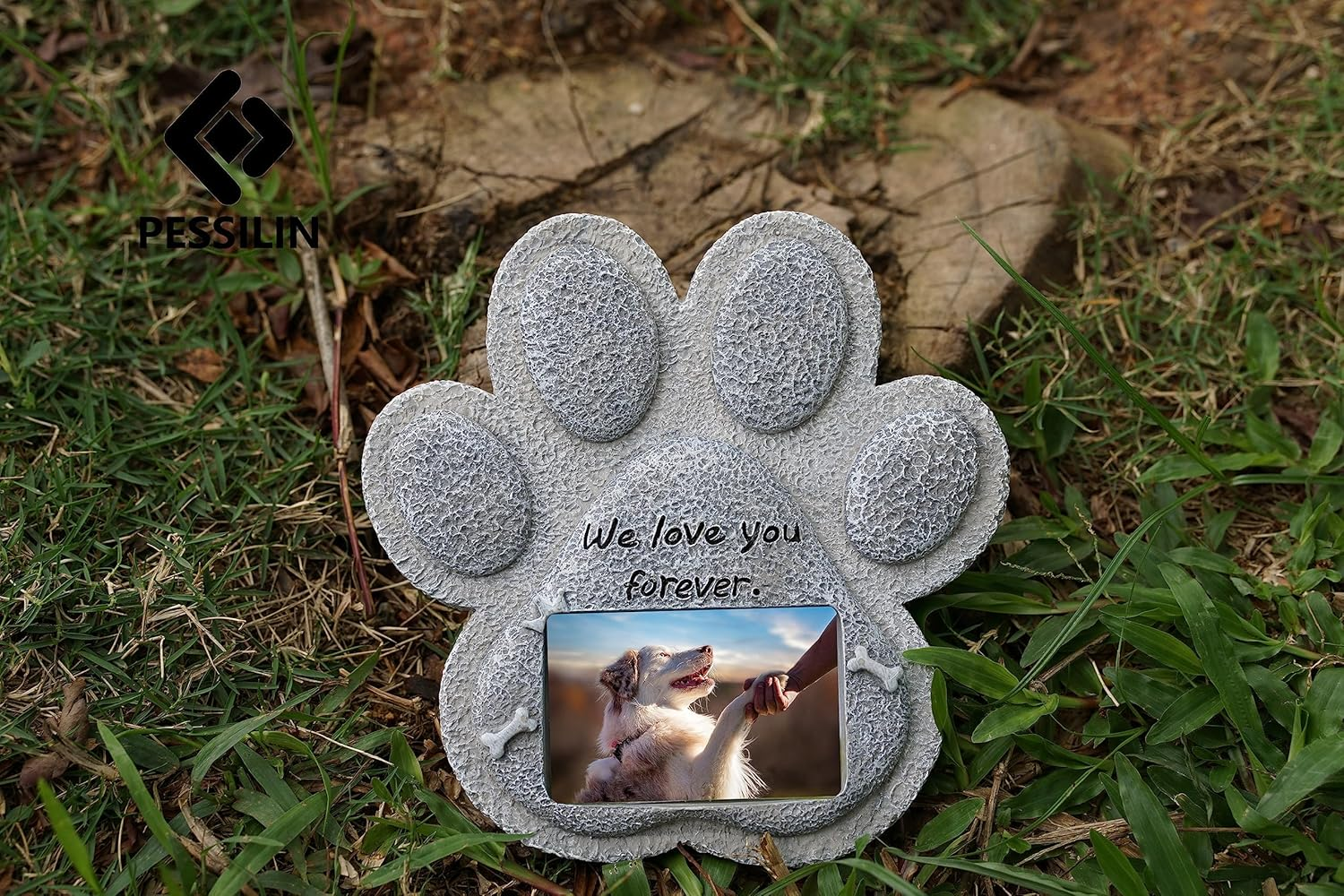 Dog Memorial Stones with Stand, Dog Memorial Gifts for Loss of Dog,Indoor Outdoor Headstones for Grave Loss of Pet'S Spiritual Resting Place image number 4