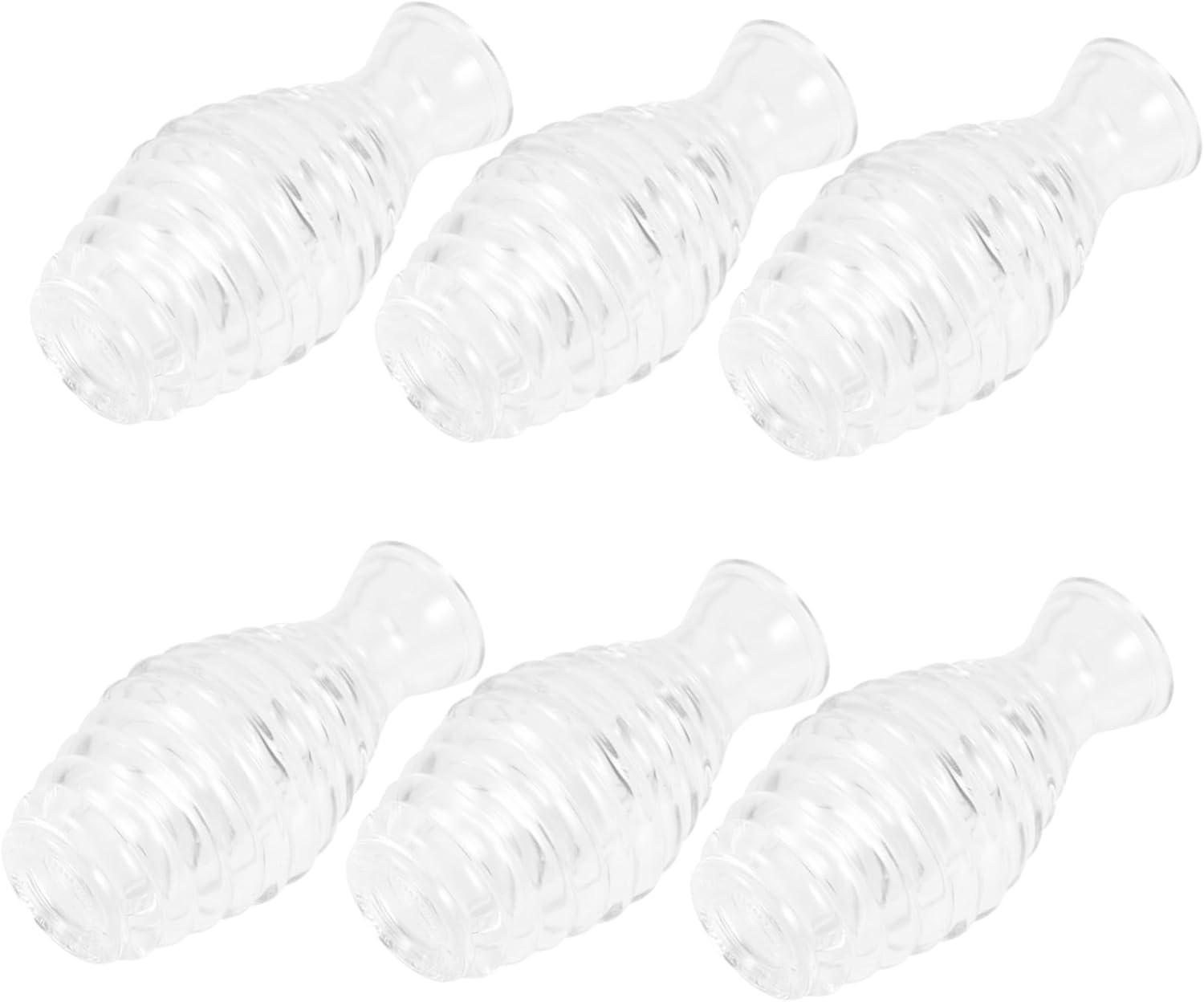 LIFKOME 6Pcs Wide Mouth Aroma Bottles Artistic Glass Aromatherapy Jars Mist Spray Bottle image number 3