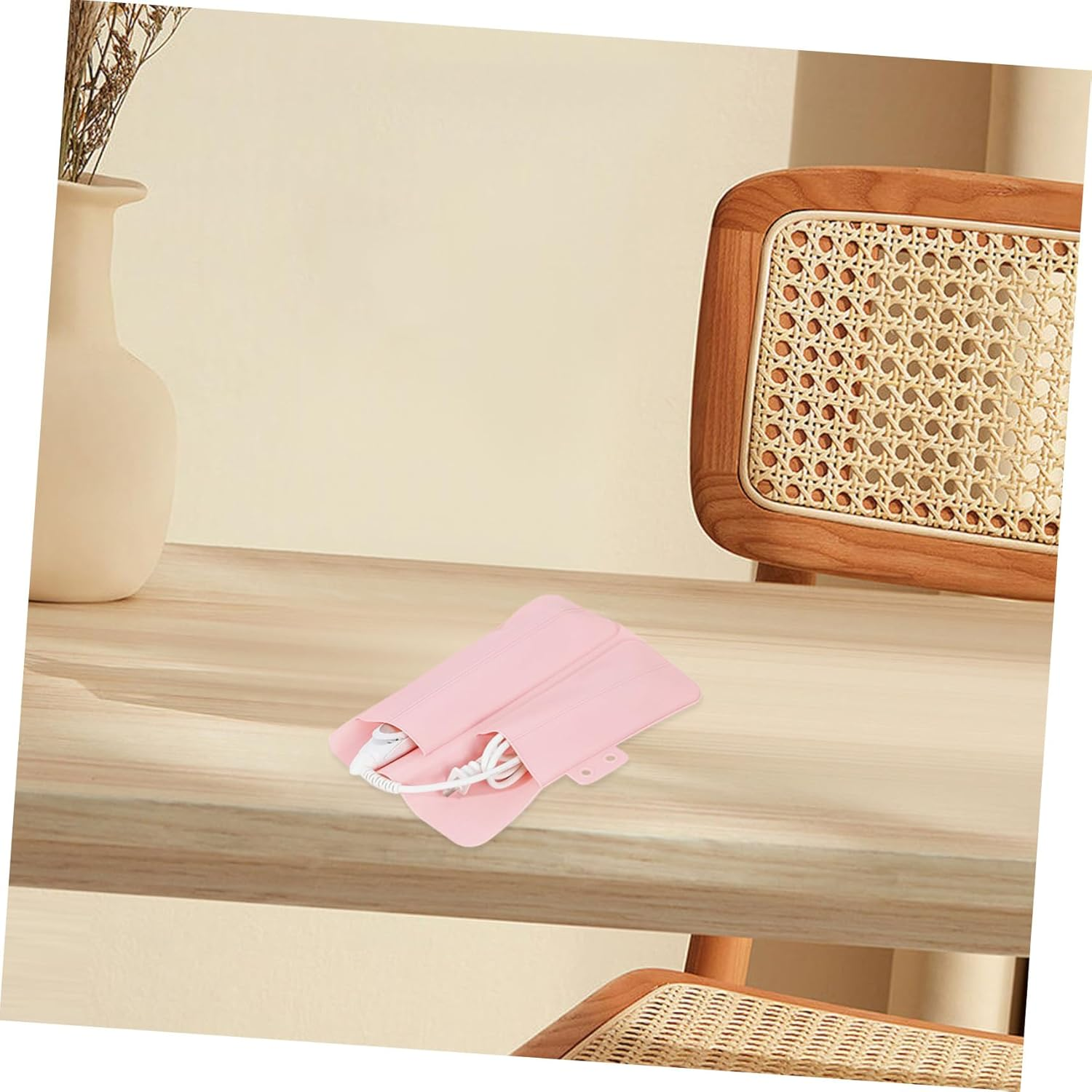 PLAFOPE Curling Iron Case Insulated Hair Tool Storage Bag Compact and Portable for Travel image number 3