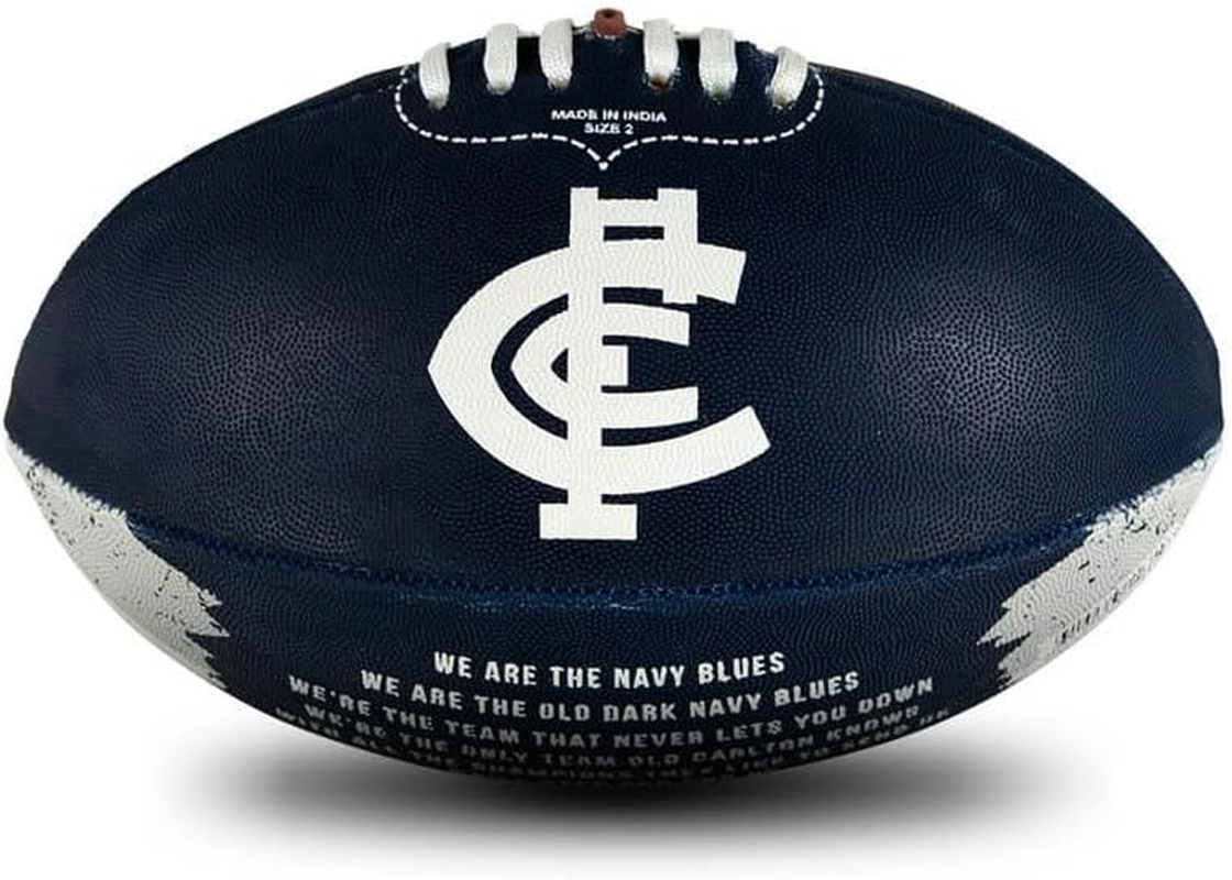 Sherrin AFL Carlton Blues Song Football, Size 2 image number 1