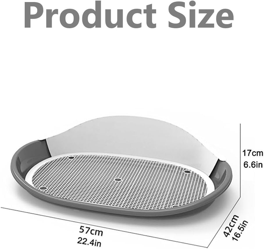 Dog Potty Tray, Indoor Puppy Toilet, Nonslip Doggy Bathroom, Non-Slip Design with Raised Edges, Durable Pooch Potty Tray for Small, Medium & Large Pets image number 1