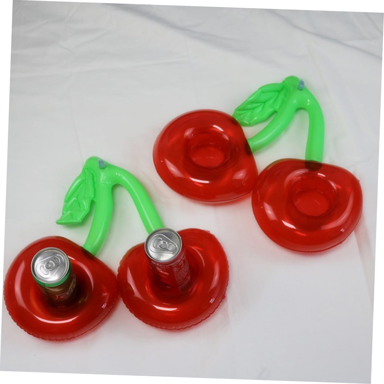 Inflatable Cherry Shaped Floating Drink Cup Holder 2Pcs Pool Party Accessories Outdoor Beverage Holders for Beach Swimming Pool Fun image number 2