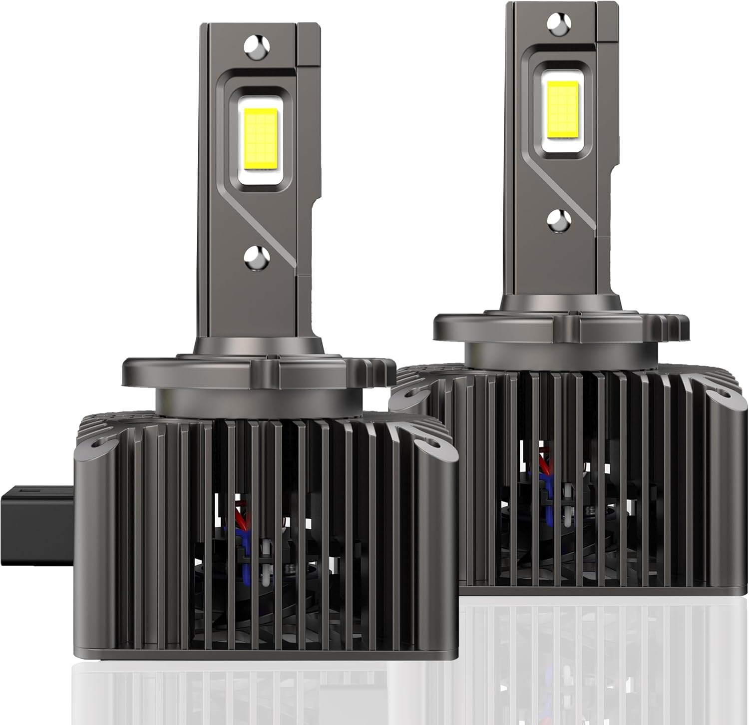 D1S D1R LED Headlight Conversion Kits Low High Beam 6500K Xenon White 12V OEM Replacement HID Bulb Plug N Play CANBUS Error Free, Pack of 2 image number 5