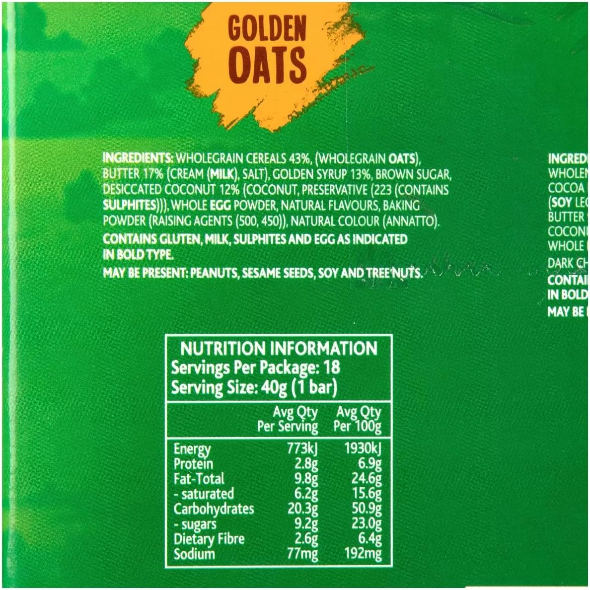 Mother Earth Baked Oaty Slices (36 X 40 G), 1440 G image number 2