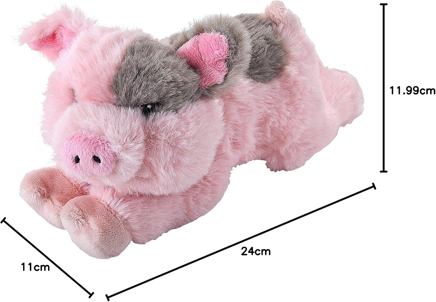 Wild Republic Ecokins Mini Pig, Stuffed Animal, 8 Inches, Kids, Plush Toy, Made from Spun Recycled Water Bottles, Eco Friendly, Child&rsquo;S Room Decor image number 1