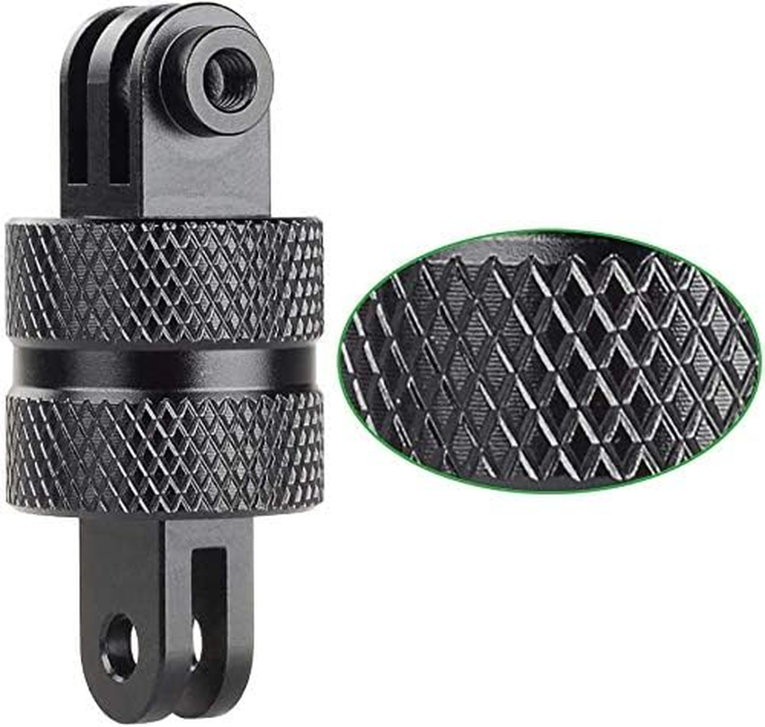 (360 Degree Rotation Camera Mount (Black)) - HSU Aluminium 360 Degree Rotation Camera Mount, Tripod Adapter Compatible with Gopro Hero, DJI, Sony, Xiaomi Yi and Other Action Cameras image number 4