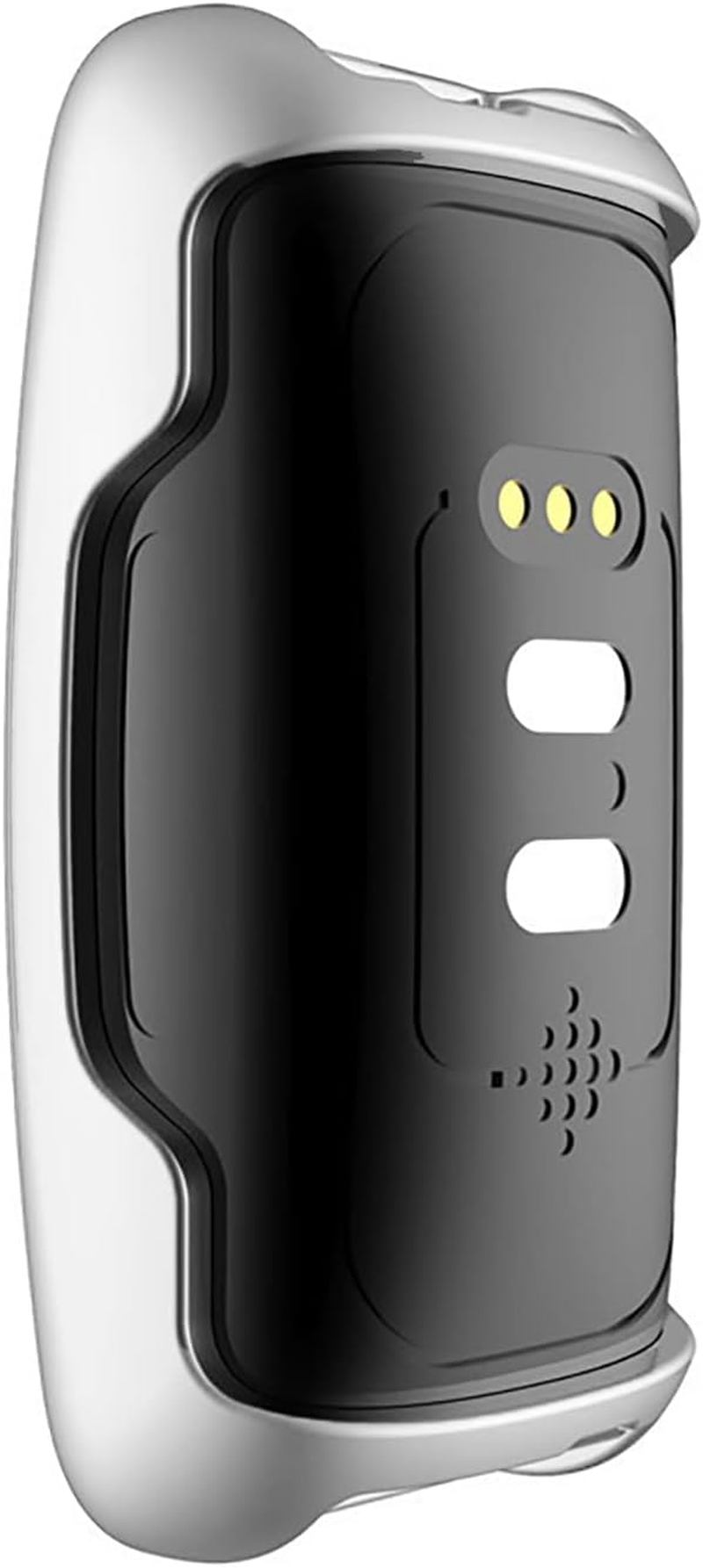 2-Pack Screen Protector Case Compatible with Fitbit Inspire 3, Soft TPU Case Rugged Cover All-Around Protective Case Cover (Silver/Clear) - Clear/Clear image number 5