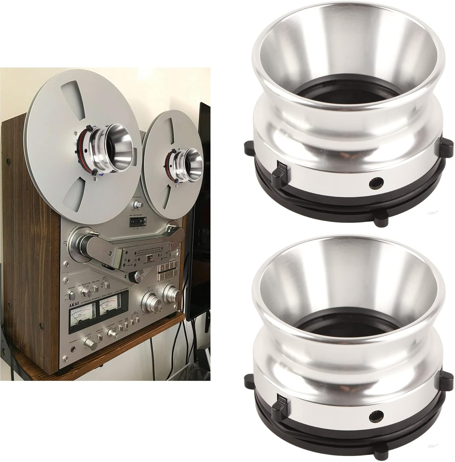 Professional 10 Inch Nab Hub Adapters for Studer,Aluminum Alloy Opener,Compatible with Reel to Reel Tape Recorders (Silver) image number 5