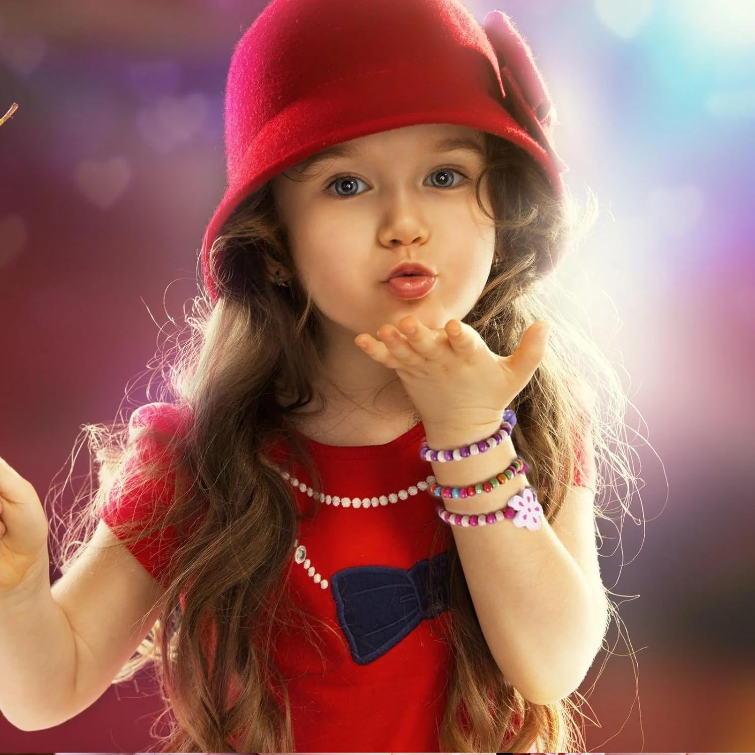 Pack of 24 Children'S Friendship Bracelets, Bracelet for Girls, Children'S Bracelet, Colourful Friendship Bracelets for Children, Perfect Gift for Girls, L, NO, No