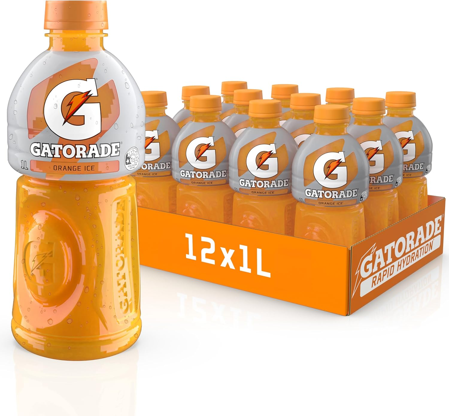 Gatorade Orange Ice Sports Drink, 12 X 1L image number 2