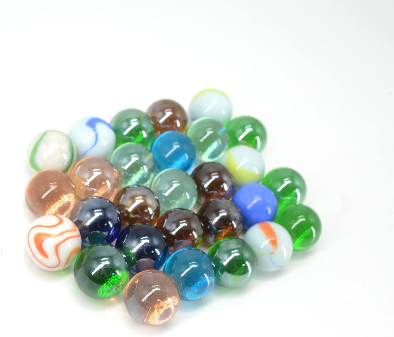 Qich&reg; 12Pieces Assorted Color 1" Shooter Marbles image number 3