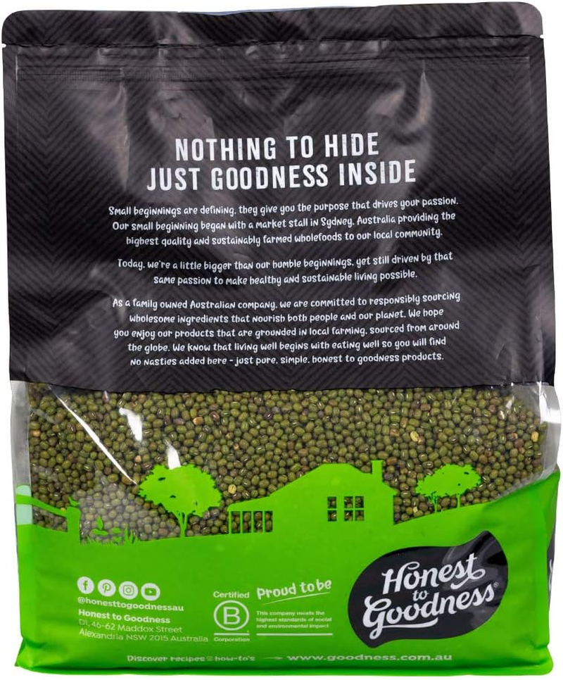 Honest to Goodness Organic Mung Beans, 5Kg image number 4