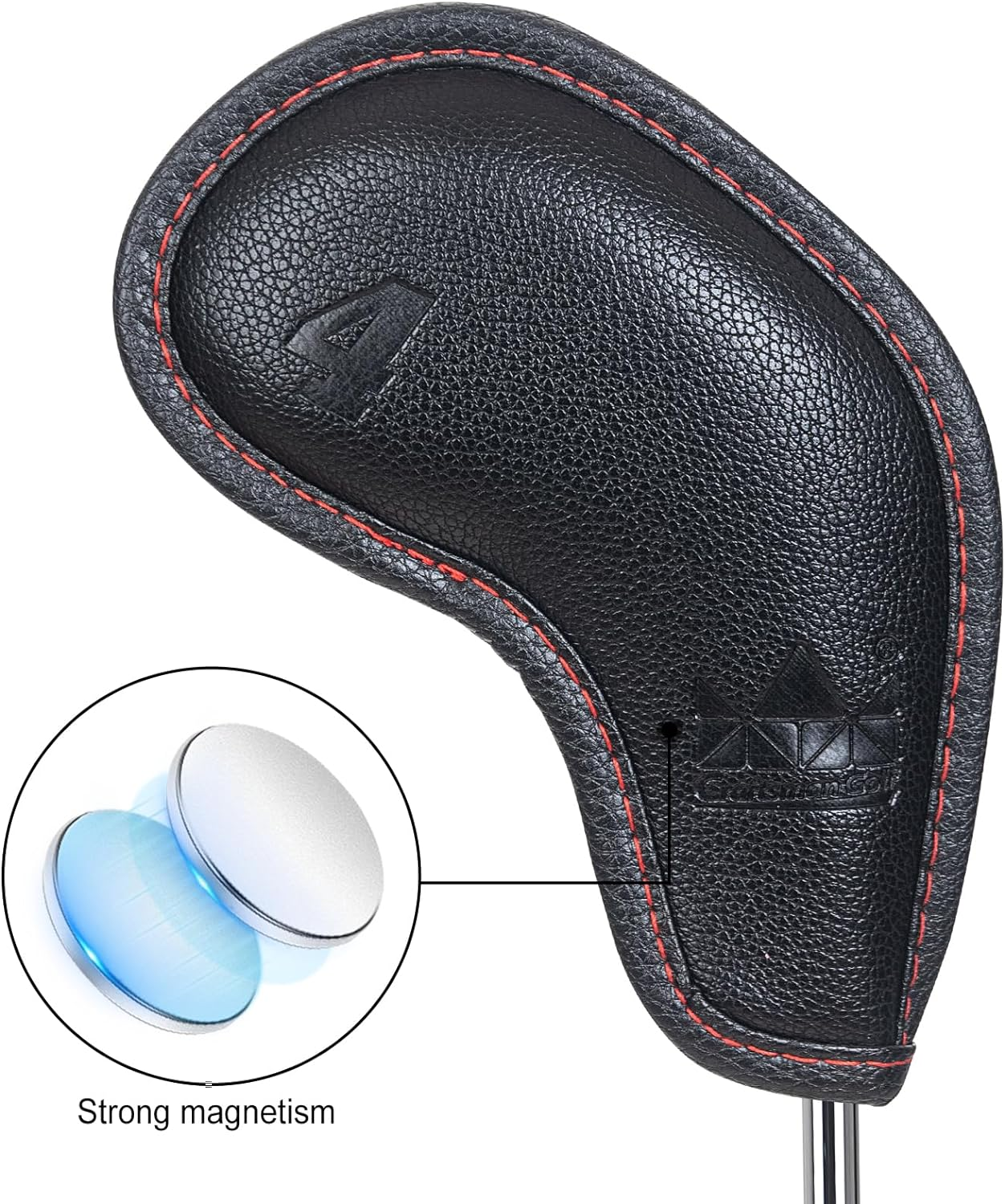 Craftsman Golf 9Pcs/Set Black Golf Club Iron Headcovers Set for Ping Callaway Mizuno Taylomade Etc. Also 1 Pc #2 or L Cover