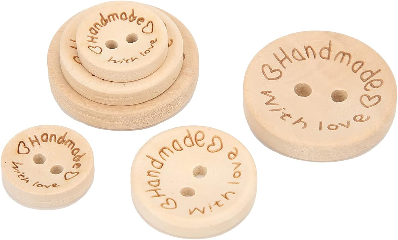 Sewing Buttons, Waterproof and Durable Wooden Buttons for Children'S Clothing Decoration for DIY Crafts image number 4