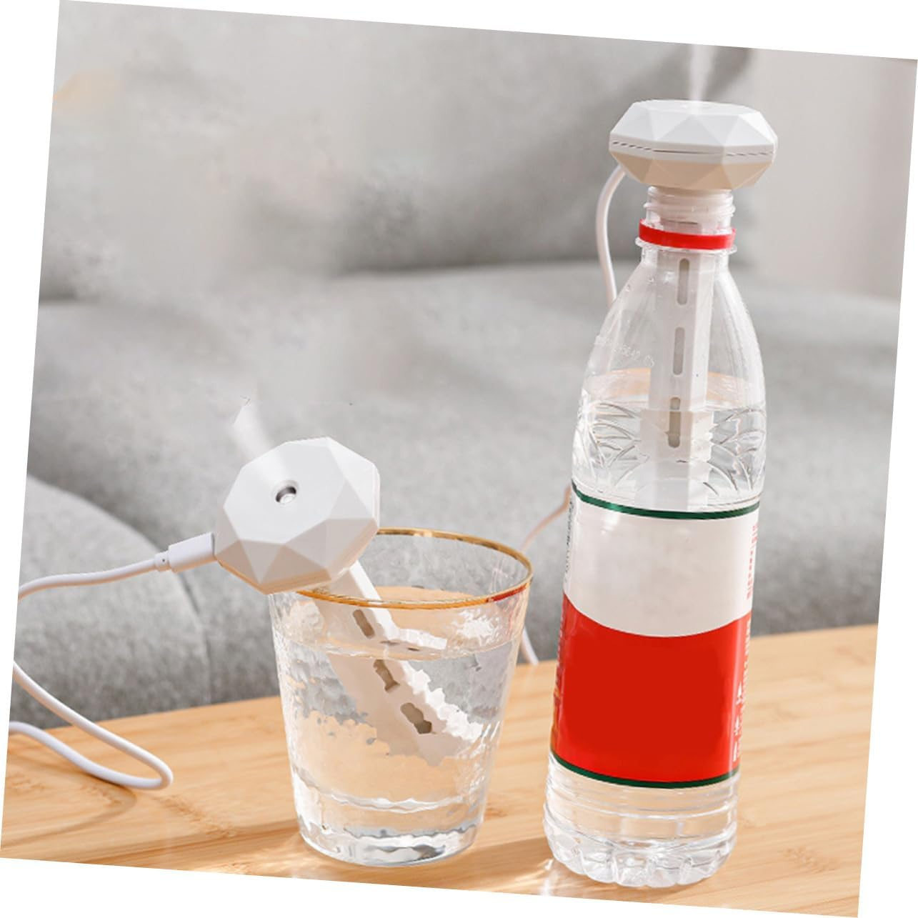 Homoyoyo 1Set USB Donut Humidifier Bar for Home and Office Capacity Aromatherapy Diffuser Humidifying Device for Bedroom Elegant Design image number 4