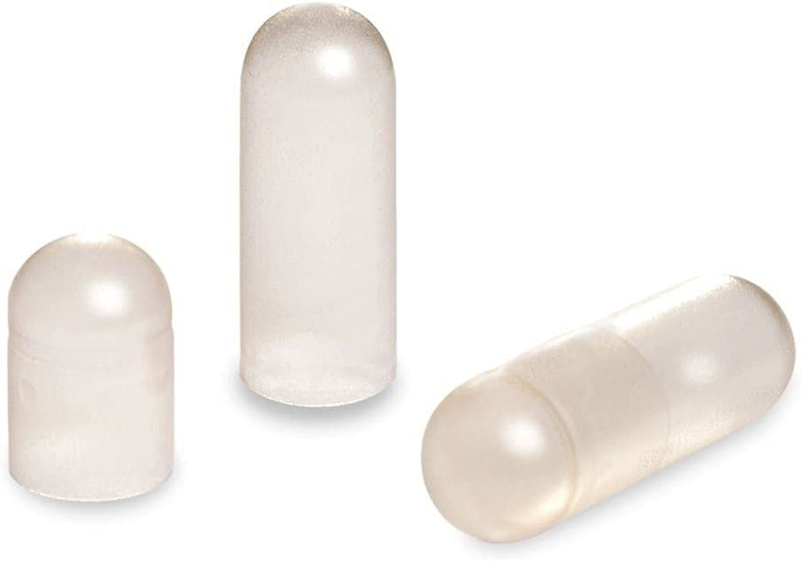 1000 X Size 2 Empty Clear Gelatin Capsules Kosher Halal Gelatine Gel Caps