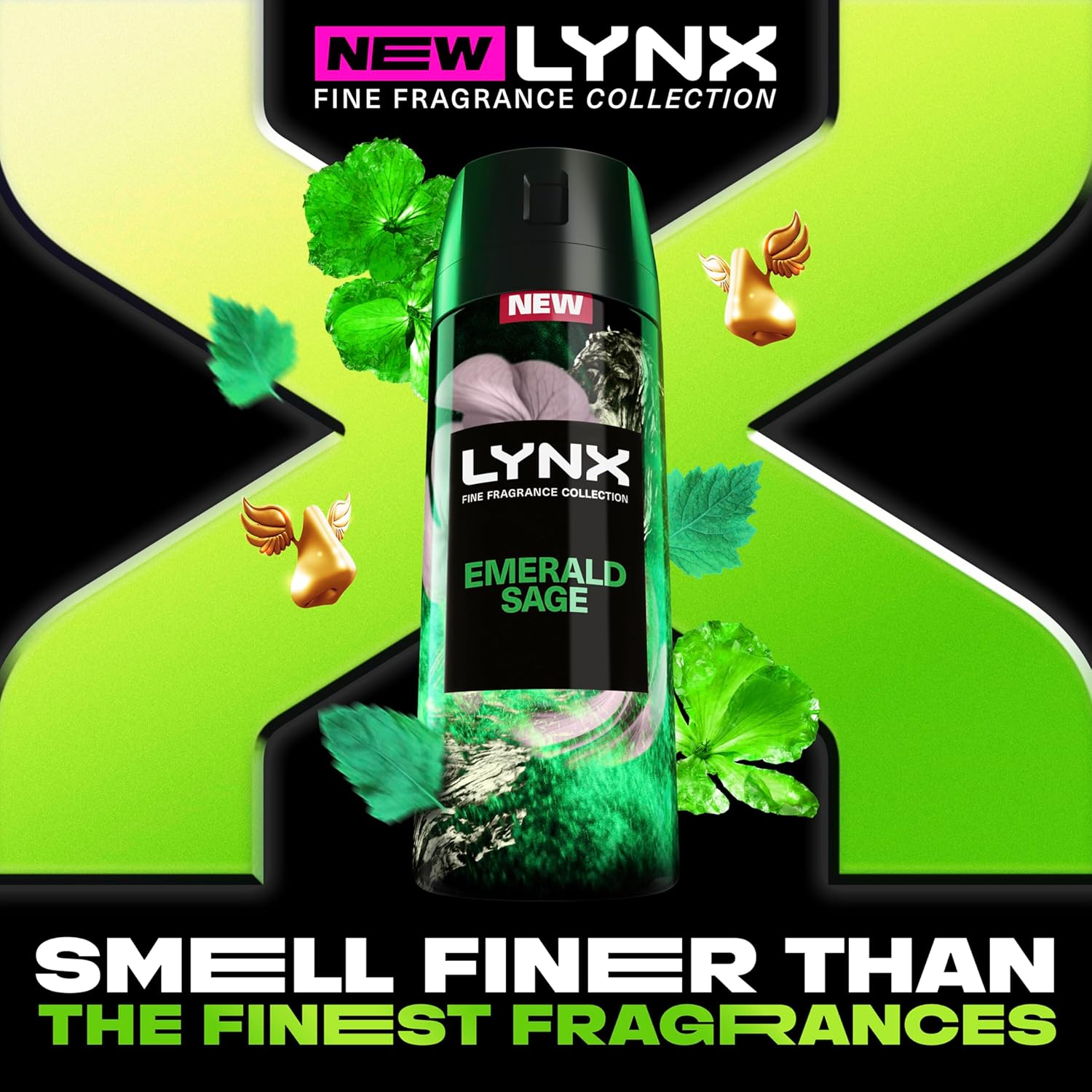 LYNX Fine Fragrance Deodorant ANTIPERSPIRANT EMERALD SAGE 150 ML