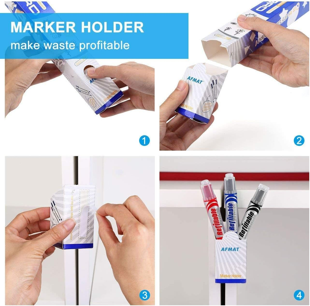 White Board Roll, Stick on White Boards for Wall, 1.5X11Ft Dry Erase Roll Peel and Stick, Stain Resistant, Super Sticky Whiteboard Sticker Wall Decal for Wall/Table/Door,3 Markers image number 1