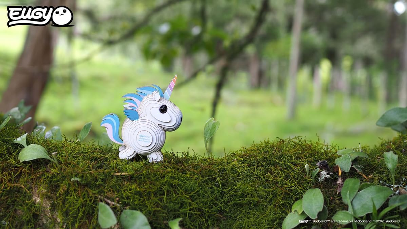 EUGY 069 Unicorn Sky 3D Puzzle - 28 Piece Eco-Friendly Educational Toy Puzzle for Boys, Girls & Kids Ages 6+ image number 3