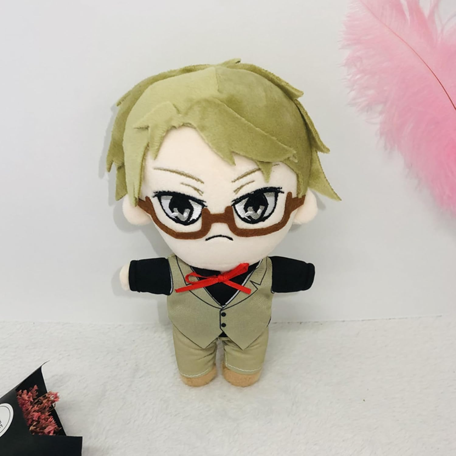 Kunikida Doppo Plush Doll Anime Plush Animal Soft Cartoon Figure BSD Toys Cushions Pillows Gifts 7.8 Inches - Fyodor&middot;D-Black image number 5