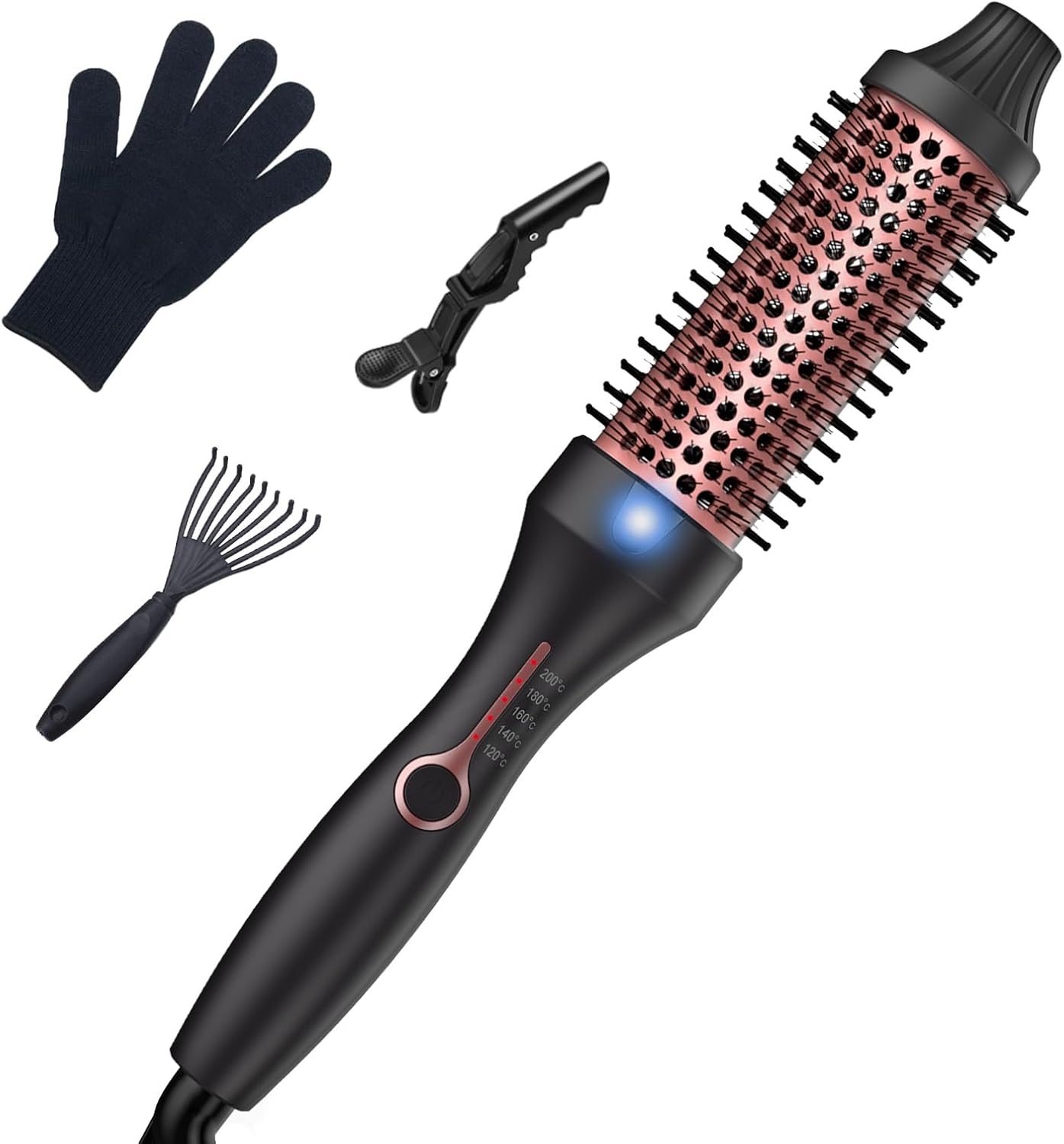 Thermal Brush 3 in 1, Thermal Brush, Thermal Brush 38 Mm Ionic Curling Brush Heats to Create Natural Curls, Increase Hair Volume, round Brush Heat Brush image number 2