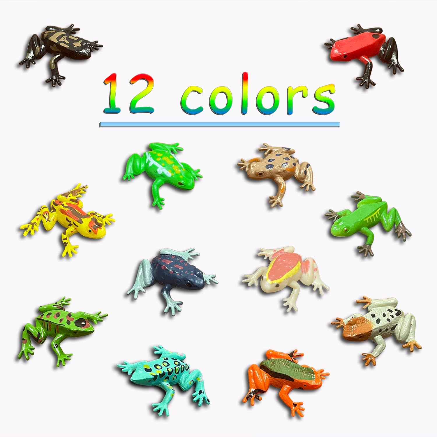 17Pcs Aquarium Decoration Set.Plastic Frogs and Lily Pads for Lake,Fish Tank Accessories Aquarium Decorations Plants.Artificial Pond Plants Ornaments for Pool Aquarium Decoration, (Set a -17) image number 4