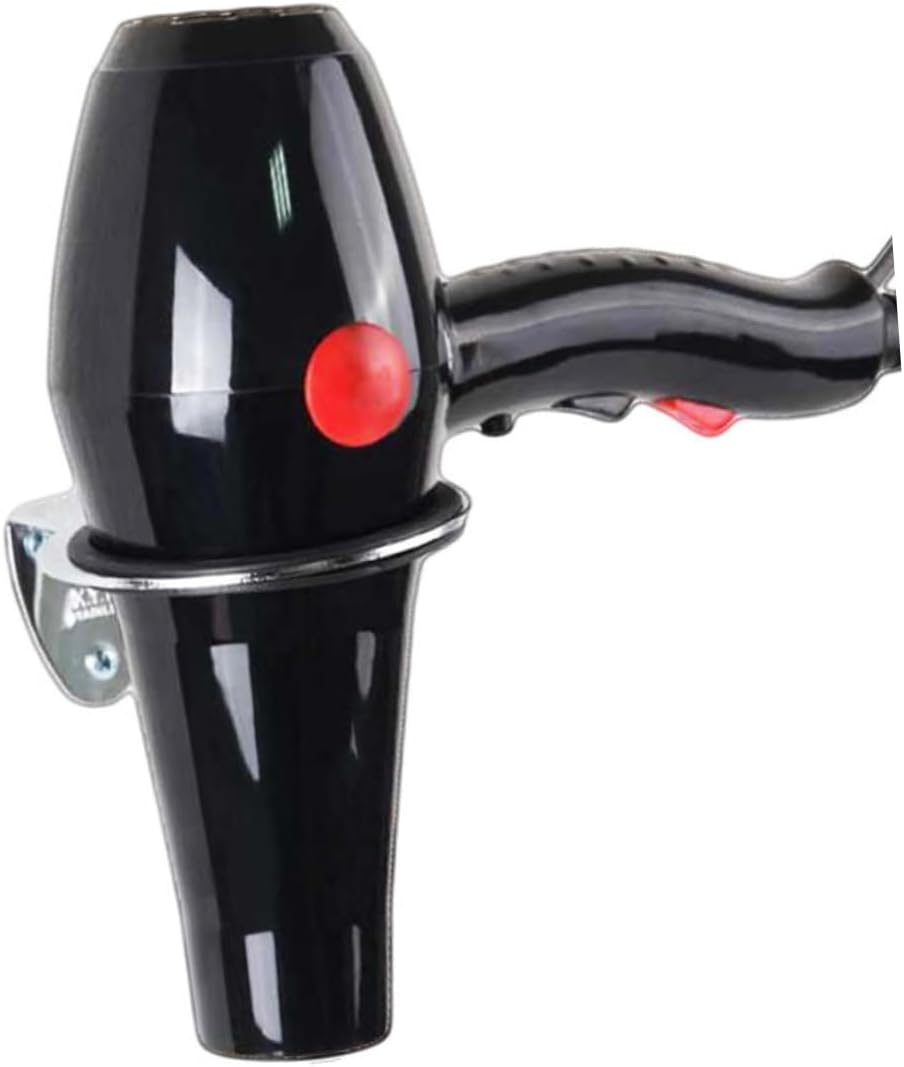 Beaupretty Stainless Steel Wall-Mounted Hair Dryer Rack Sturdy Hair Dryer Stand for Bathroom Toilet Holder for Storage Random Color