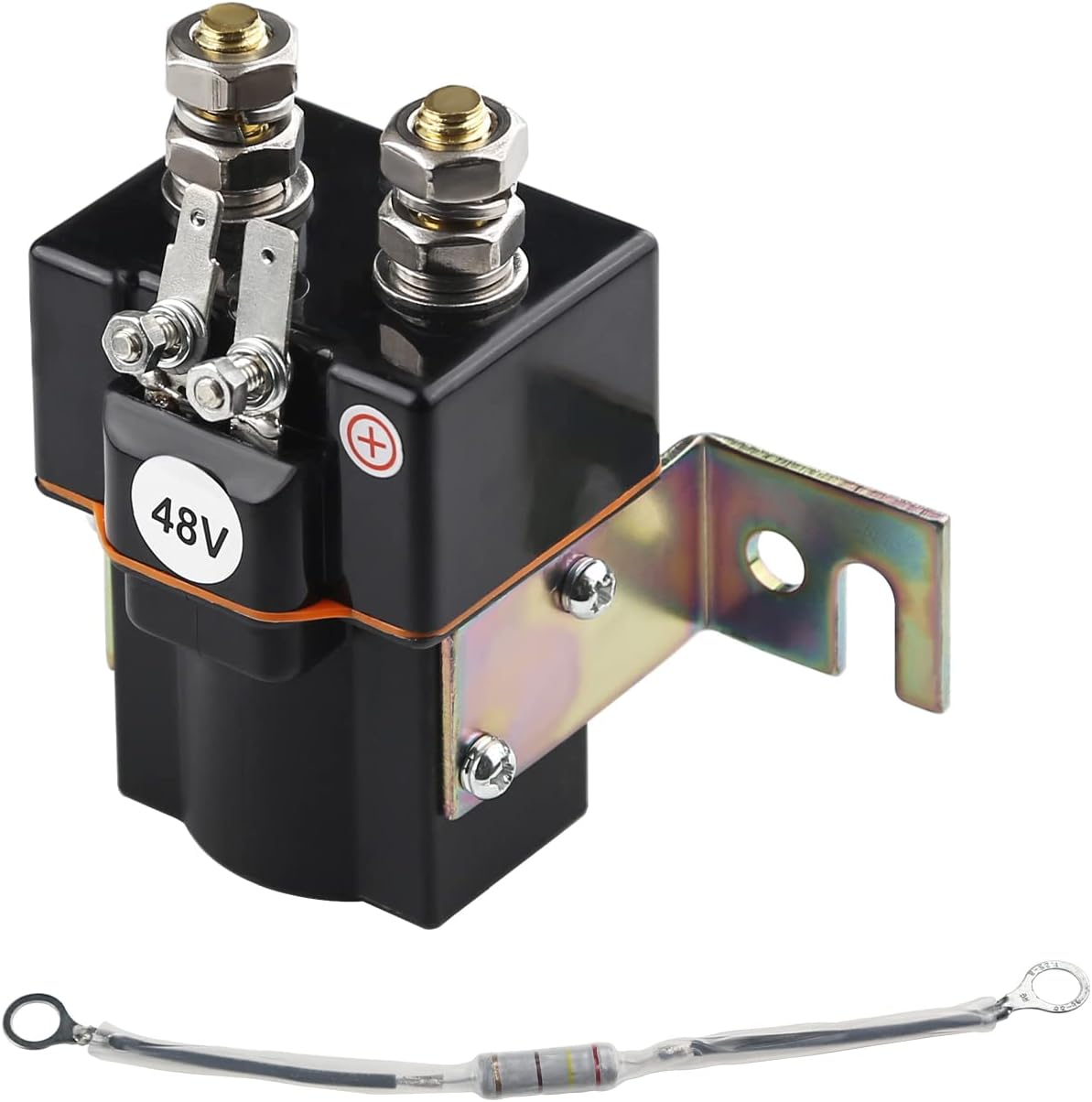 Golf Cart Solenoid 48V Compatible with Club Car DS 1995-Up，Club Car Precedent 2000-Up Replaces Part Number SW80-2028P 101908701 102774701 image number 1