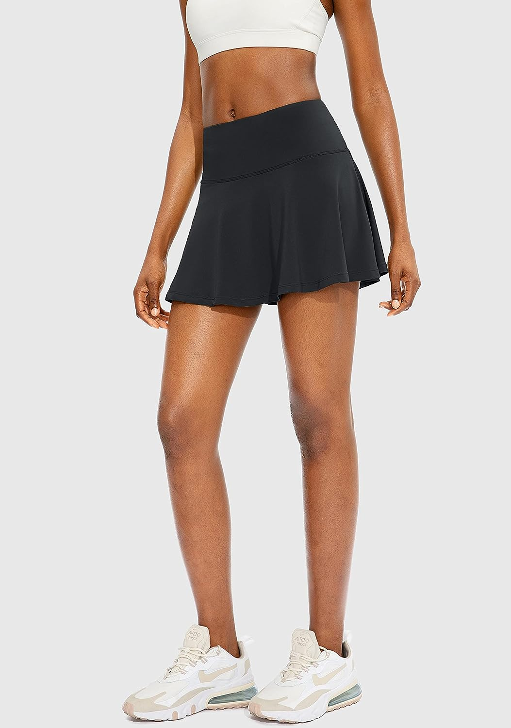 Threeh Tennis Skorts Skirts Pleated Golf High Waisted Athletic Skort Workout Sports Skirt with 4 Pockets image number 6