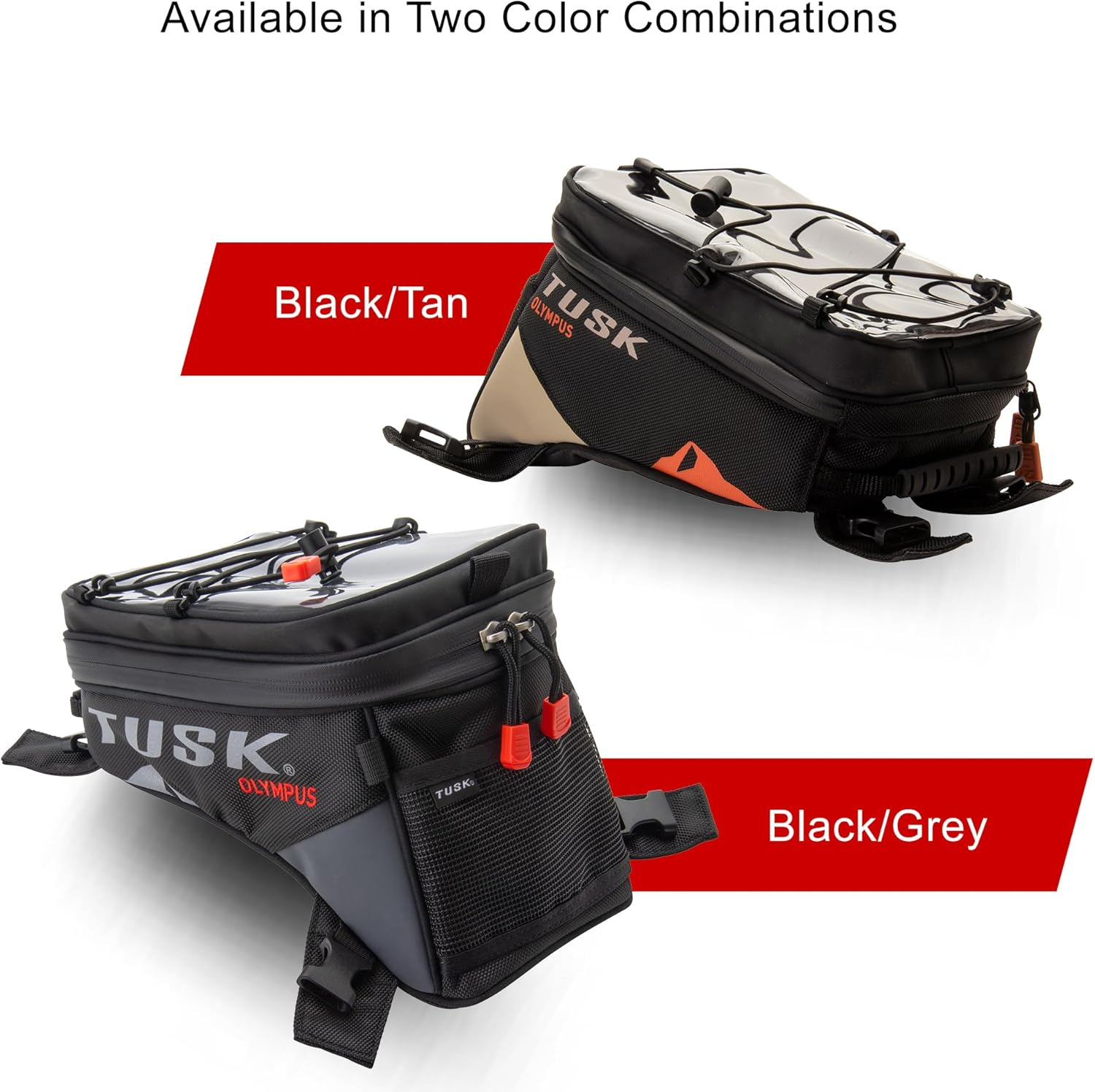 Tusk Olympus Tank Bag Small Black/Tan image number 4