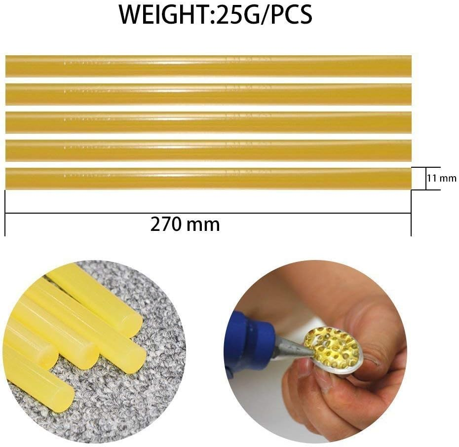 Car Paintless Hammer Repair Dent Puller 2 in 1 Sliding Hammer Dent Repair Tools with Glue Gun Glue Sticks Bridge Puller Tabs (Kit E) image number 5