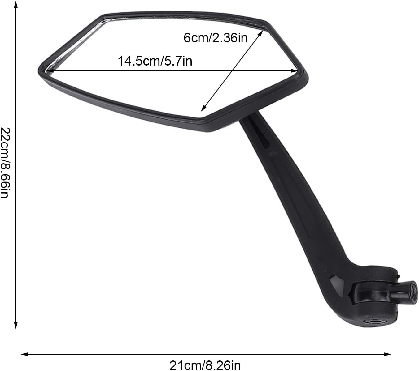 2PCS Motorcycle Mirrors, HD Motorcycle Mirrors for Handlebars, 360&deg;Adjustable Motorcycle Wide Angle Rear View Mirror Car Accessories for Scooter, ATV, Dirt Bike image number 3