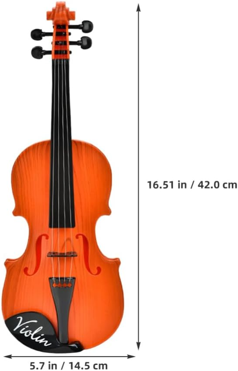 ERINGOGO 1Set Boy Girl'S Violin Toy Miniature Musical Instrument for Early Education Simulated Plaything for Boys and Girls Portable for Music Rhythm Development image number 2