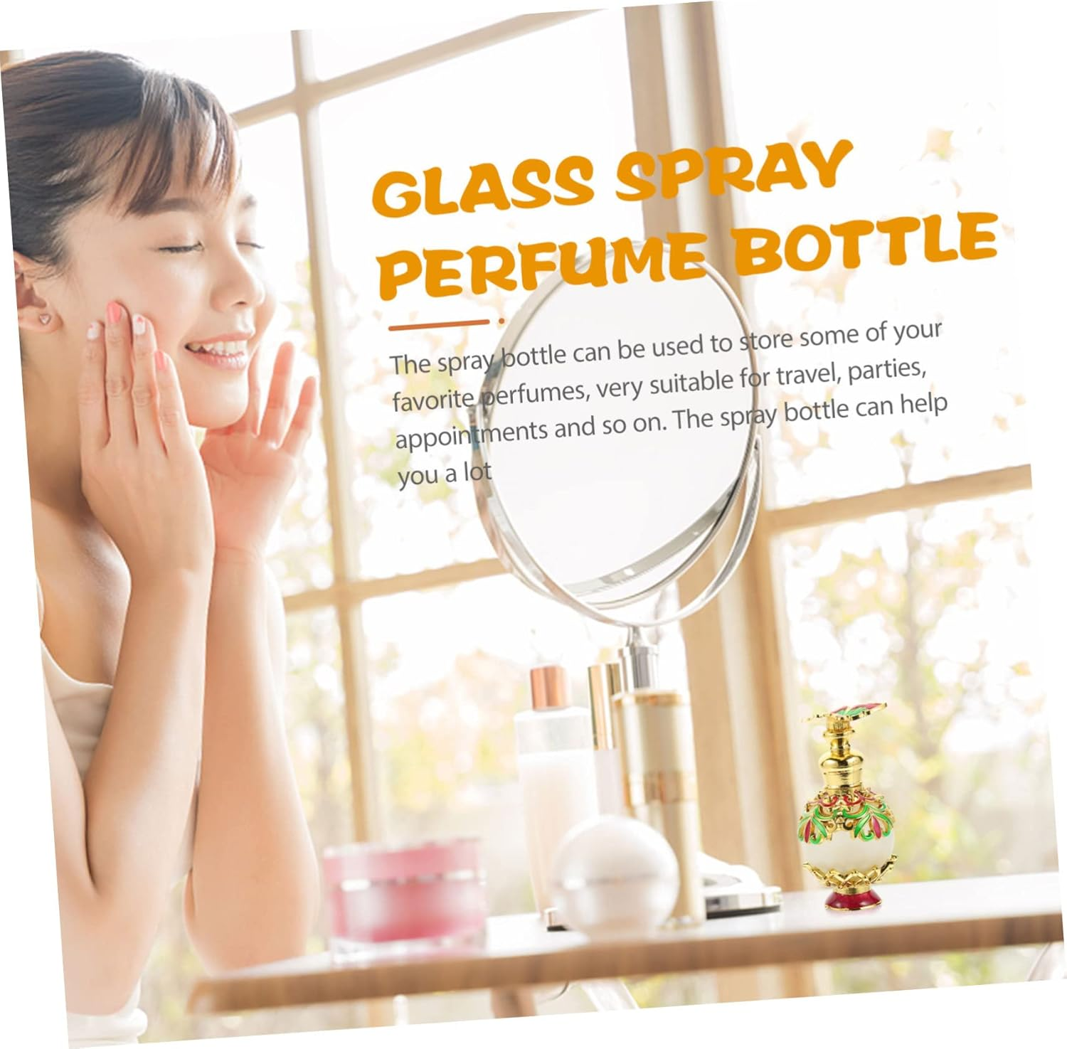 FOMIYES Perfume Sample Bottle Empty Flavor Bottles for Essential Oil Cosmetic Liquid Storage for Travel Decorative Handicraft Random Color image number 1