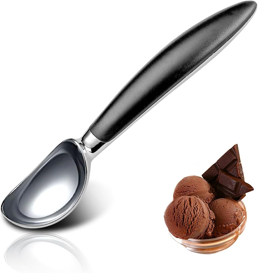 Ice Cream Scoop with Confortable Handle and Easy to Release, Heavy Duty Modern Design Metal Ice Cream Spoon, Ice Cream Scooper image number 4