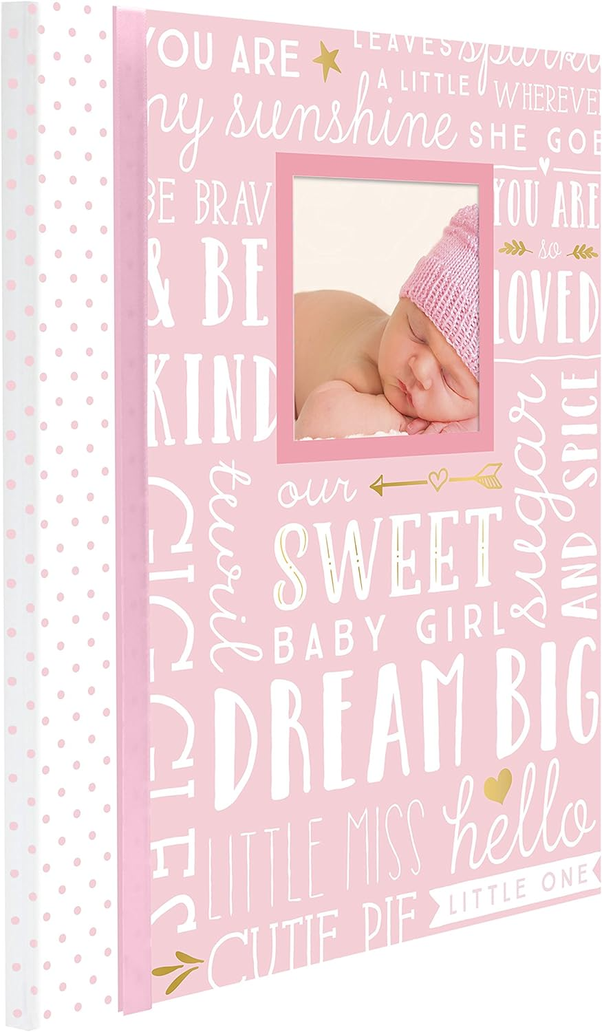 Lil Peach First 5 Years Dream Big Wordplay Baby Memory Book Journal, Pink image number 2