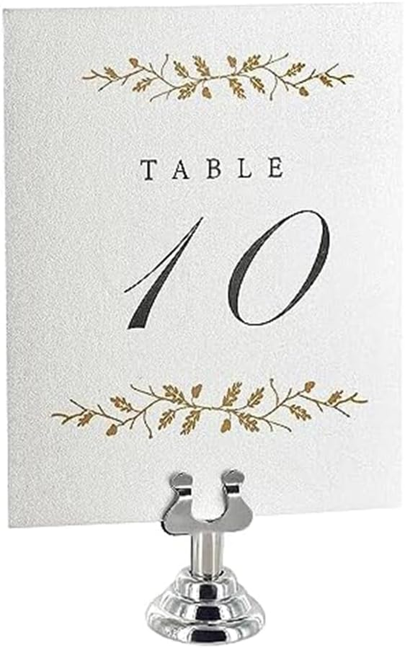 Label Clip Metal Pack of Wedding Place Card Table Numbers Holders for Restaurants, Cafes and Cake Shops image number 5