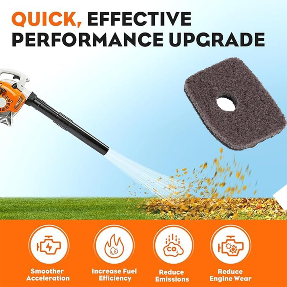 Pack of 3 Air Filter Compatible with Stihl BG56 BG66 BG86 SH56 SH86 Leaf Blowers, Replace 4241-120-1800 image number 2