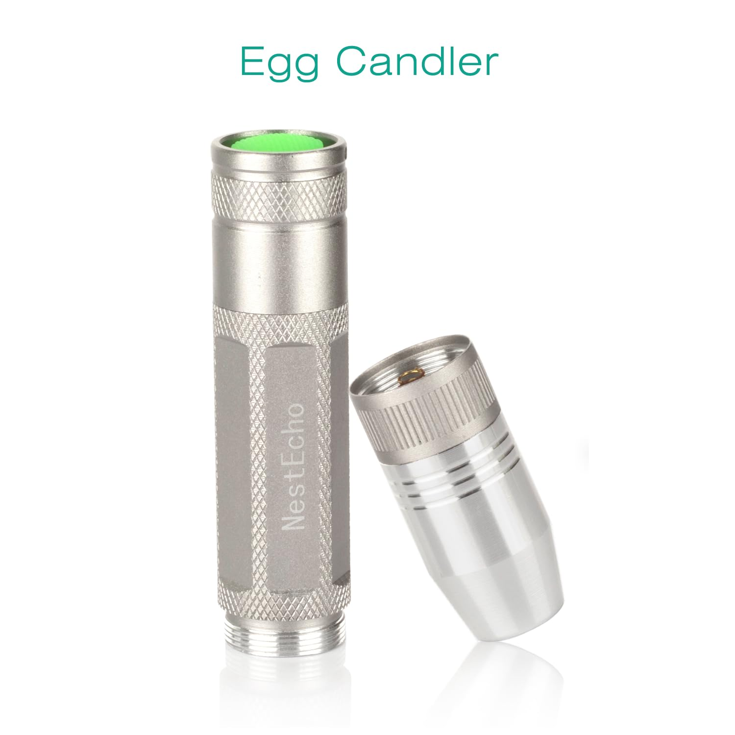 LED Light Egg Candler Tester Egg Candler Tester Candling Lamp for All Egg Type&hellip; (Silver) image number 2
