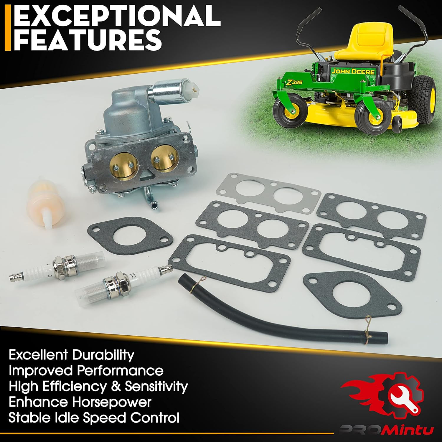 Carburetor Carb Replaces for Briggs Stratton V-Twin Intek 22HP 23HP 24HP 25HP 26HP 27HP Engine 407777 40G777 40H777 406777 40F777 407677 44677A 446777 405777 446677 445577 441777 445705 445777 image number 5