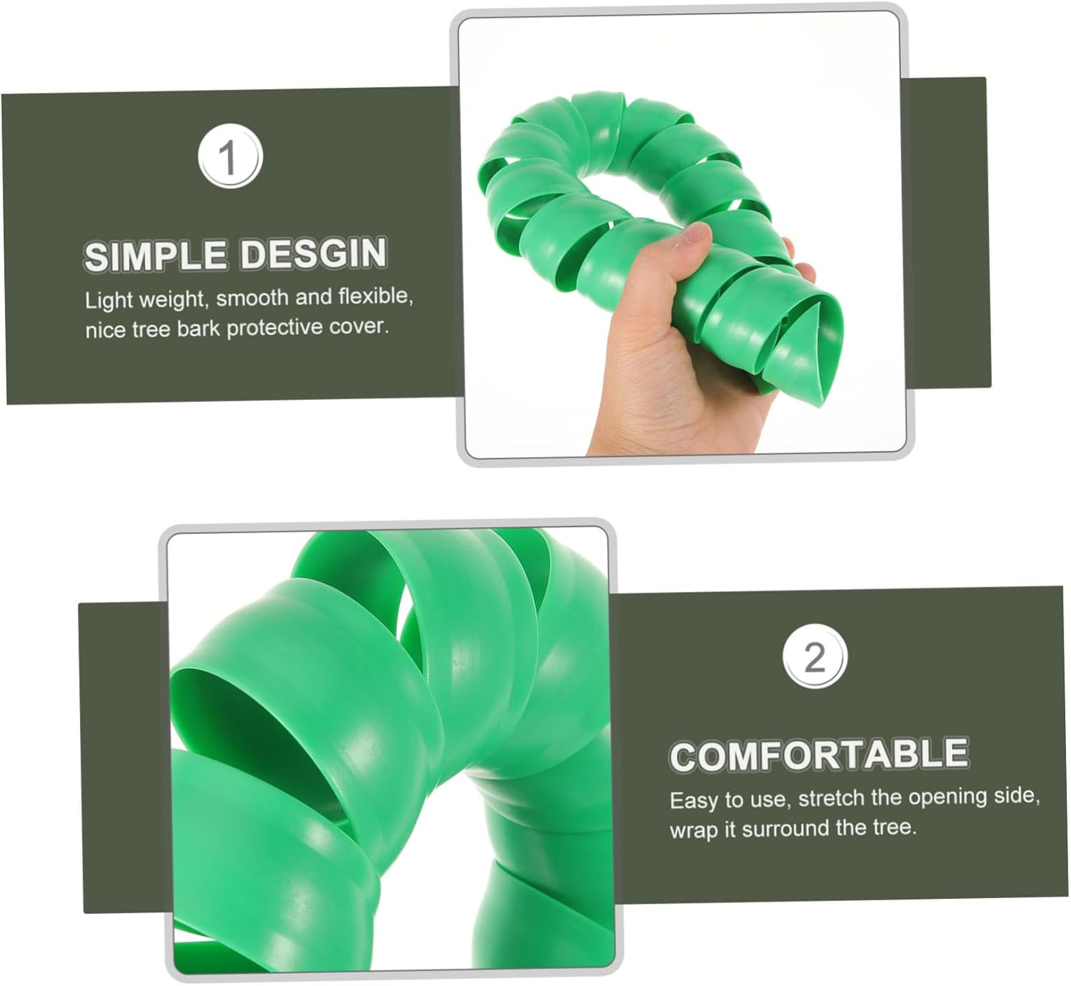 Yardenfun 4Pcs Tree Bark Protectors Tree Protector Wraps from Dogs Gardening Supplies Kit image number 4