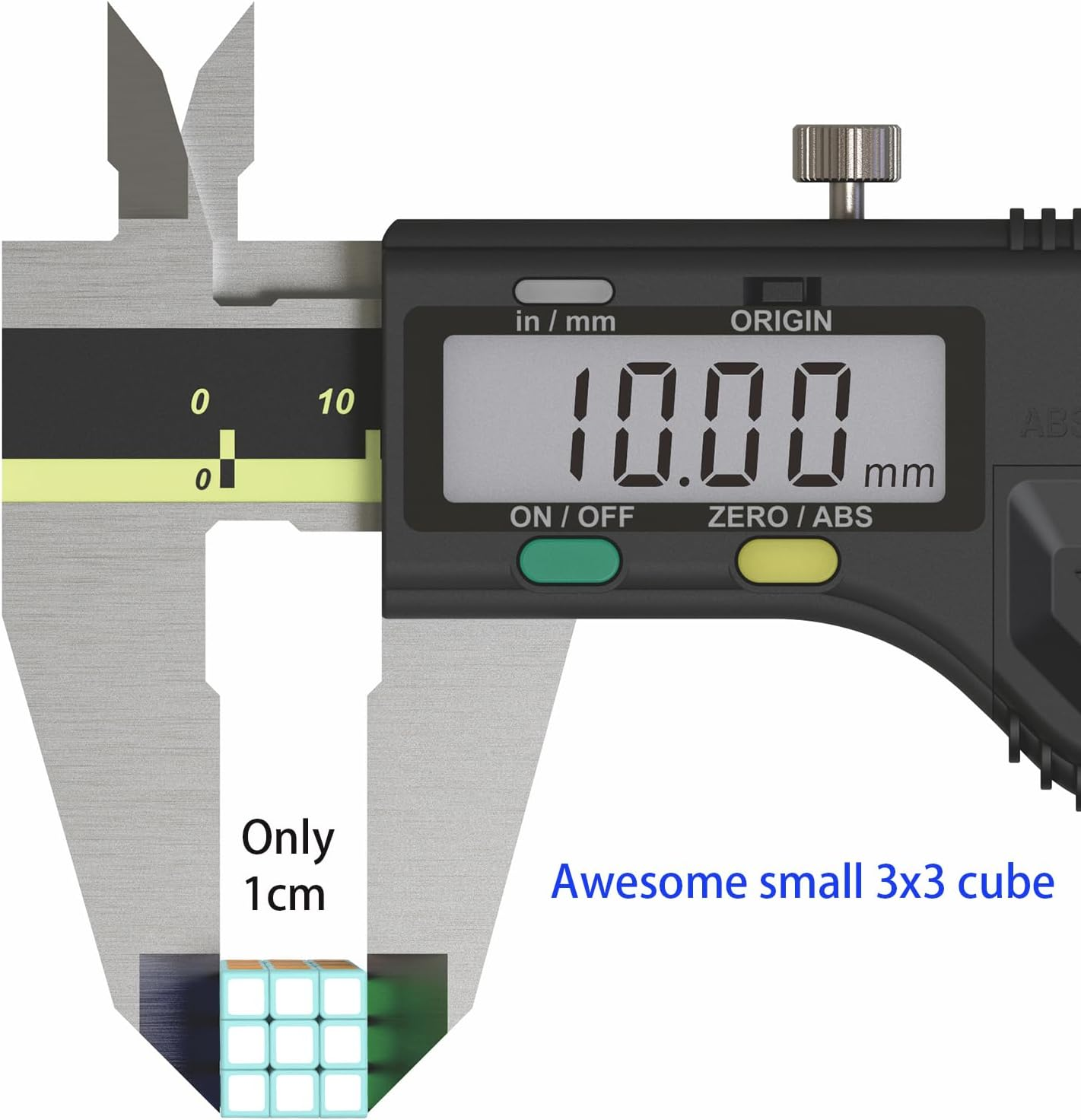 Mini Cube 3X3 - Cube Lab 1X1X1Cm Smallest Cube, Smooth Magic Cube Puzzle for Kids and Adult (Blue) - Pink image number 2