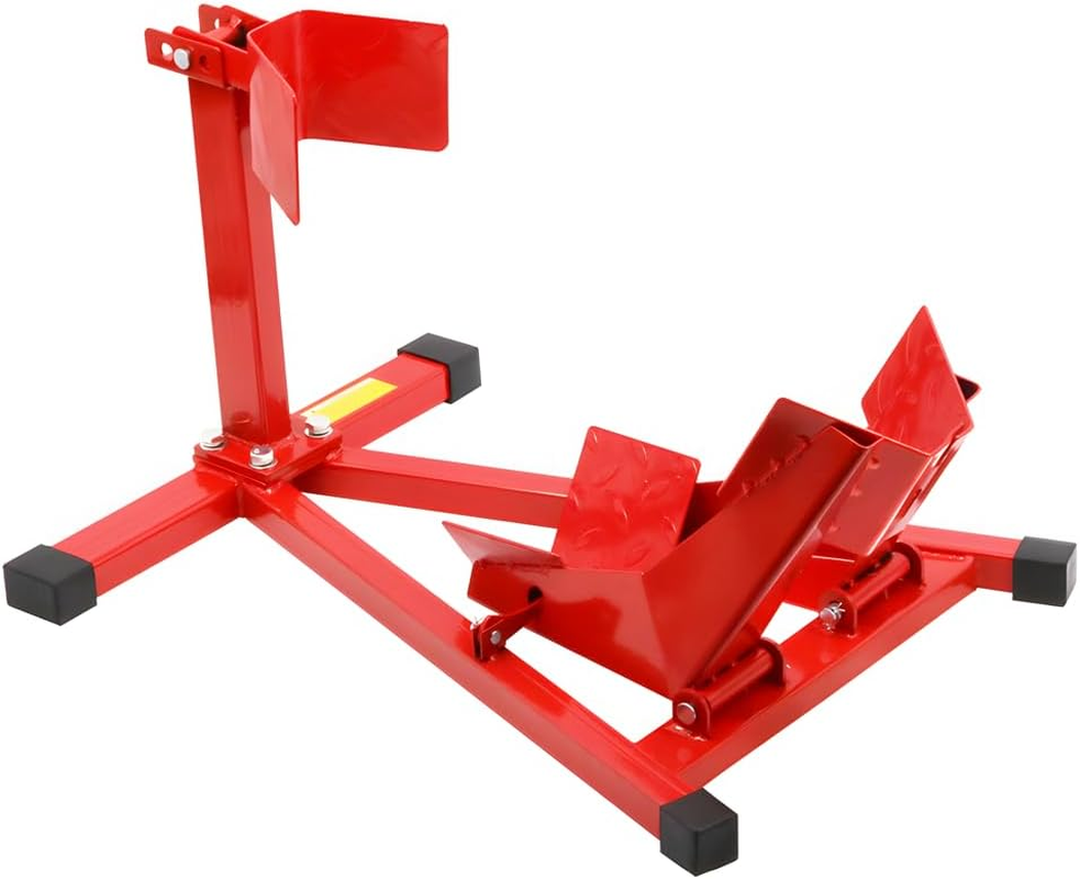 ALSTON Heavy-Duty Motorcycle Motorbike Front Wheel Chock Lift Stand Vehicle Wheel Chock Clampsfor Trailer Transport 15"-21" Tires Standard Motorcycles image number 5